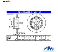 Rear Brake Disc MB:W220,C215,S A2204230212 2204230212