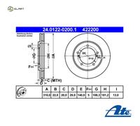 Front Brake Disc for Suzuki:GRAND VITARA I 1 55211-65D11 55211-65D12