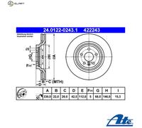 Rear Brake Disc Audi:A6 4F0615601B