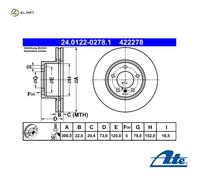 ATE 24.0122-0278.1 Brake disc
