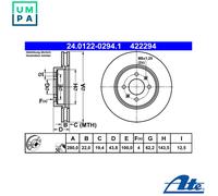 ATE 24.0122-0294.1 Brake disc