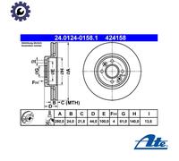 ATE 24.0124-0158.1 Brake disc