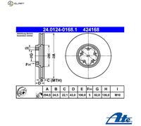 ATE 24.0124-0168.1 Brake disc