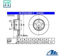 2x BRAKE DISC 24.0124-0203.1 FOR BMW X1/SUV/E84/SAV N20B16A 1.6L N46B20CD 2.0L
