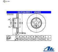 ATE 24.0124-0203.1 Brake disc