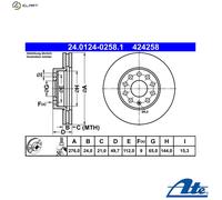 Front Brake Disc VW Audi Seat Skoda:A3,GOLF VII 7,OCTAVIA III 3,LEON ST,SC