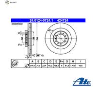 Front Brake Disc Mitsubishi:PAJERO Sport I 1,L200 MB699716