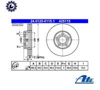 Front Brake Disc VW:PASSAT 8E0615301C 8E0615301A