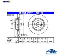 Front Brake Disc for Suzuki:GRAND VITARA II 2 55211-65J01 55211-65J00