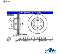 Front Brake Disc for Toyota:HILUX VII 7 43512-0K060 43512-0K070