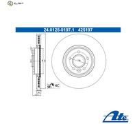 X2 PCS 24.0125-0197.1 BRAKE DISC ATE