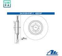 2x BRAKE DISC 24.0125-0197.1 FOR FORD VOLVO V50 V40/Hatchback/Van C70/II S40