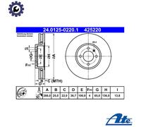 ATE 24.0125-0220.1 Brake disc