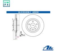 2x BRAKE DISC 24.0125-0238.1 FOR VOLVO B3154T5/3154T10/3154T9/3154T2 1.5L 3cyl