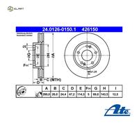 ATE Brake disc 24.0126-0150.1 280,0 26,0 5 114,3 Vented Coated Alloyed/High-carbon KIA: Soul I, cee‘d I Hatchback, cee‘d I Estate