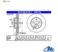 ATE 24.0128-0176.1 Brake disc