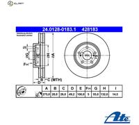 ATE 24.0128-0183.1 Brake disc