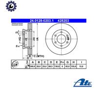 2x BRAKE DISC 24.0128-0203.1 FOR VW CRAFTER/30-50/Van/30-35/Bus MERCEDES-BENZ