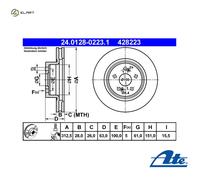 Front Brake Disc for Renault:MEGANE II 2,Clio III 3,GRAND SCENIC II 2 7701208130