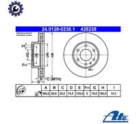 2x BRAKE DISC 24.0128-0238.1 FOR IVECO DAILY/Platform/Chassis/Van/Dump/Truck