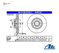 ATE 24.0128-0239.1 Brake disc
