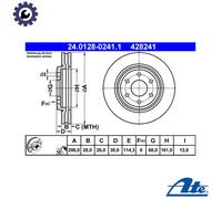 2x BRAKE DISC 24.0128-0241.1 FOR NISSAN ARMADA/III/SUV NP300/FRONTIER/NAVARA
