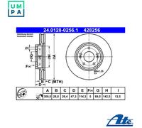 ATE 24.0128-0256.1 Brake disc