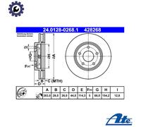 ATE 24.0128-0268.1 Brake disc