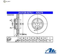ATE 24.0128-0279.1 Brake disc