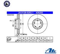 2x BRAKE DISC 24.0128-0293.1 FOR FORD TRANSIT/Van/Platform/Chassis/Bus 2.4L 4cyl