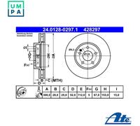 2x BRAKE DISC 24.0128-0297.1 FOR MERCEDES-BENZ MARCO/POLO/Camper eVITO/Tourer