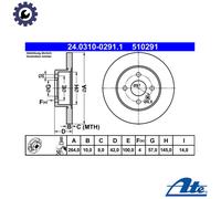ATE 24.0310-0291.1 Brake disc