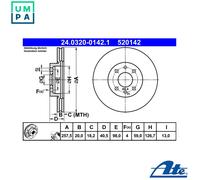 ATE 24.0320-0142.1 Brake disc