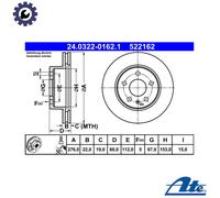 ATE 24.0322-0162.1 Brake disc
