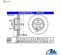 2x BRAKE DISC 24.0325-0179.1 FOR MERCEDES-BENZ OM646.811/812OM 651.913 2.1L