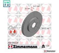 2x BRAKE DISC 250.1393.20 FOR FORD FOCUS/Turnier/Clipper ALDA 2.0L 4cyl
