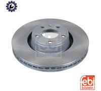 2x Brake Discs Pair Vented fits AUDI A6 C6 2.0D Front 08 to 11 321mm Set Febi