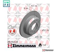 2x BRAKE DISC 285.3523.20 FOR HYUNDAI GRAND/H-1/STAREX/Travel/II/?? SATELLITE