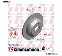 2x BRAKE DISC 320.3807.20 FOR HYUNDAI GRAND/SANTA/FE MAXCRUZ KIA 2.2LD4HA 2.0L