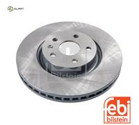 febi bilstein 39188 Brake Disc Set (2 Brake Disc) front, internally ventilated, No. of Holes 5
