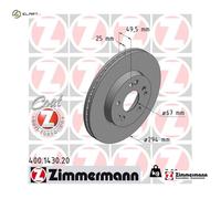 ZIMMERMANN 400.1430.20 Brake disc