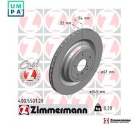 2x BRAKE DISC 400.5501.20 FOR MERCEDES-BENZ OM 651.960 2.1L 4cyl M-CLASS 3.0L