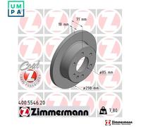 2x BRAKE DISC 400.5546.20 FOR MERCEDES-BENZ SPRINTER/35-t/Van/4-t/Tourer/Bus