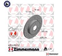 2x BRAKE DISC 405.4102.52 FOR SMART FORTWO/Cabrio/HATCH/PEQUENO 1.0L 3cyl FORTWO