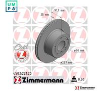 2x BRAKE DISC 450.5221.20 FOR LAND ROVER DISCOVERY/II/Mk 10/15P 2.5L 5cyl 3.9L