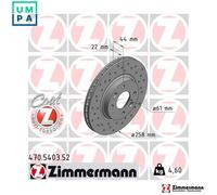 2x BRAKE DISC 470.5403.52 FOR RENAULT CLIO/IV/Sport/Tourer/SPORT/TOURER/MIO 0.9L
