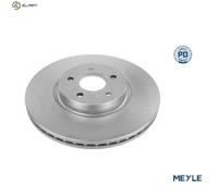 2x MEYLE 515 521 0034/PD Brake Disc Front Vented Fits Volvo C70 S40 V40 V50