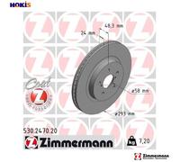 2x BRAKE DISC 530.2470.20 FOR SUBARU FB20D/FB20C 2.0L FB16A 1.6L 4cyl XV