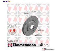 2x BRAKE DISC 540.2491.52 FOR SUZUKI VAUXHALL AGILA/Mk/II OPEL K10B 1.0L 3cyl
