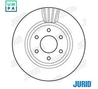 2x BRAKE DISC 562813JC FOR NISSAN ARMADA/III/SUV NP300/FRONTIER/NAVARA 2.5L
